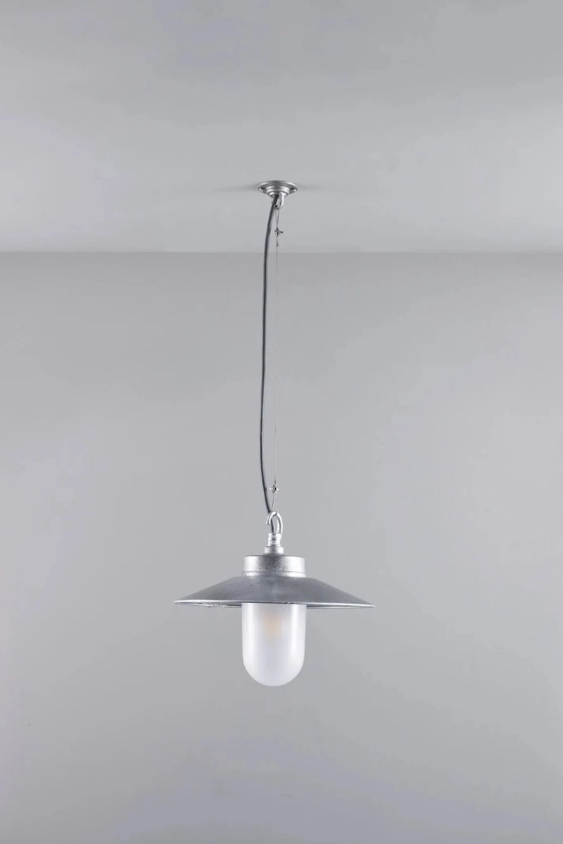 Well Glass Pendant With Visor - 7680 - Davey Lighting Pendants - Clear - HORNE