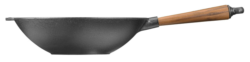 Wok with Walnut Handle - 12.2