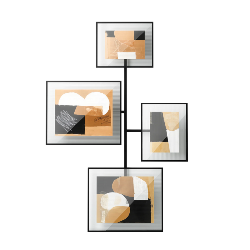Flute Wall Picture Frames - Set of 4