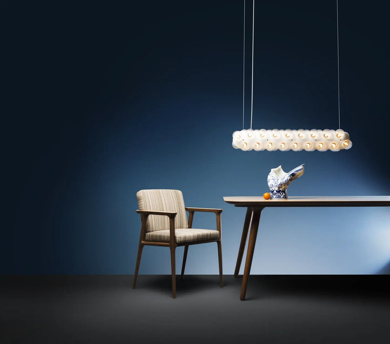 Zio Dining Chair - Moooi Chairs - Zio Dining Oray Ronan Gravel Cinnamon - HORNE