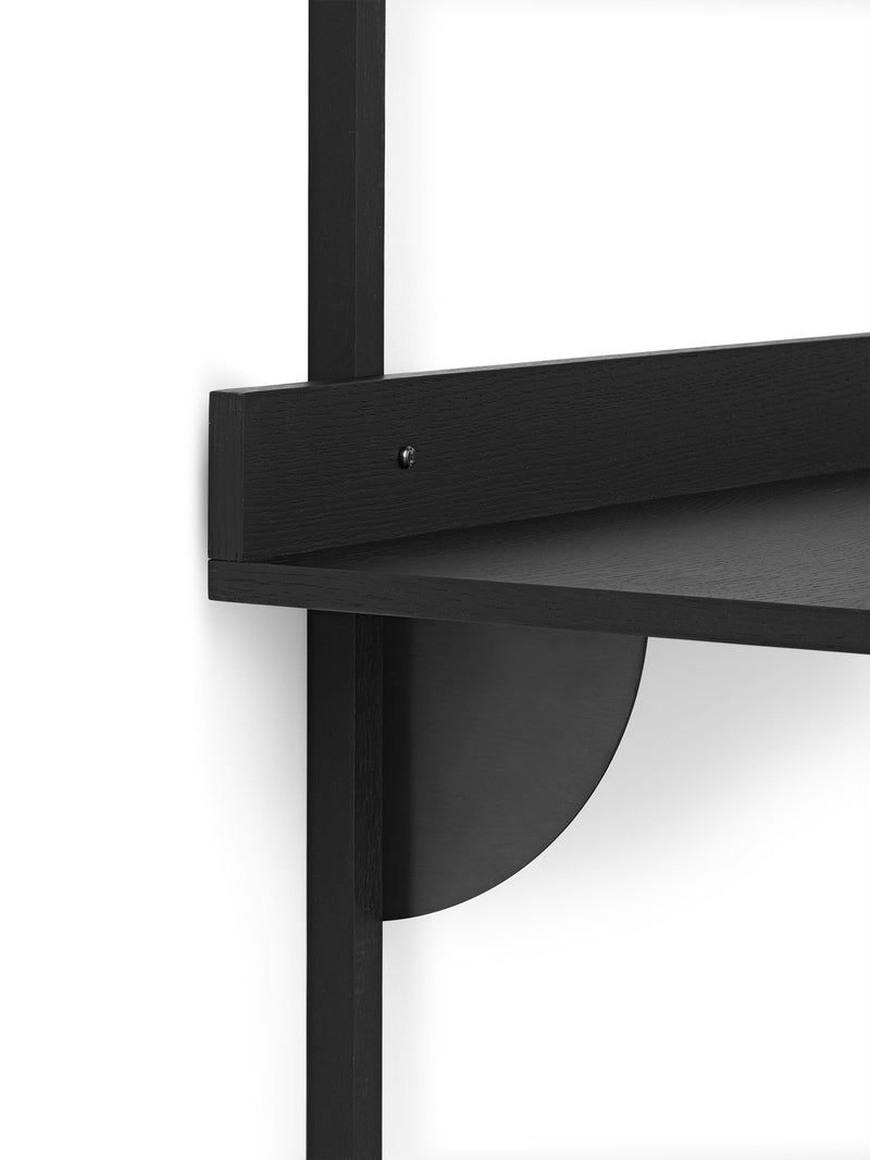 Sector Desk - Ferm Living - Desks - Oak - Black Brass - HORNE