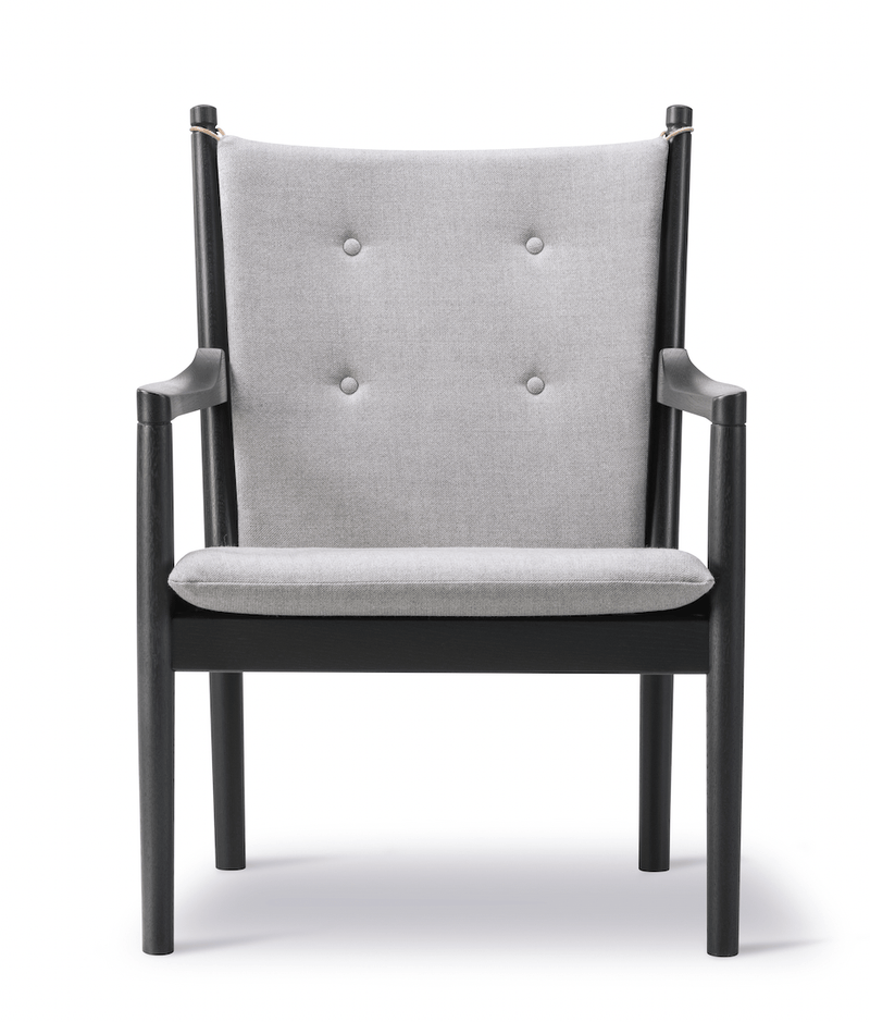 1788 Easy Chair - Black Lacquered Oak - Fredericia - Chairs - Capture 5201 Fabric - HORNE