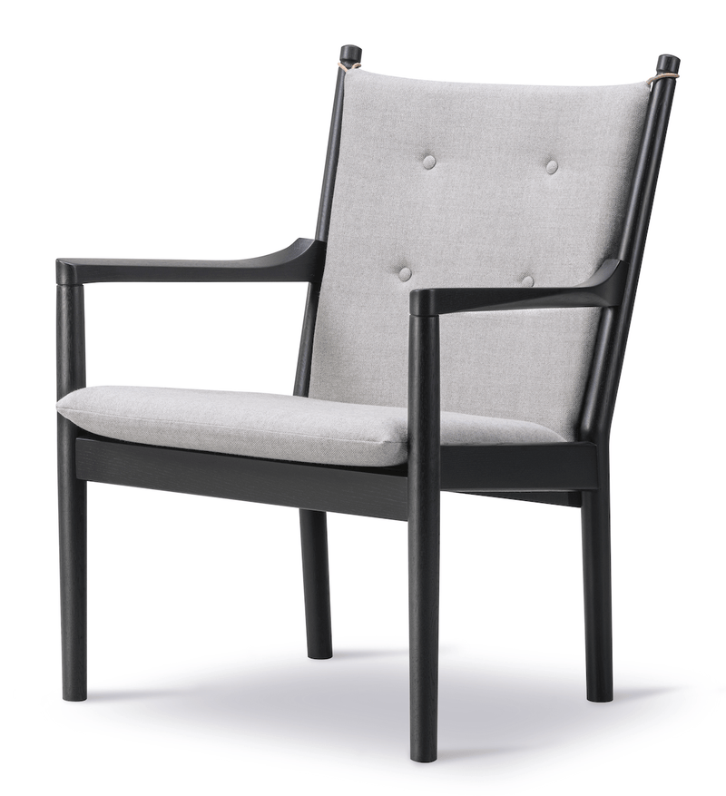 1788 Easy Chair - Black Lacquered Oak - Fredericia - Chairs - Capture 5201 Fabric - HORNE
