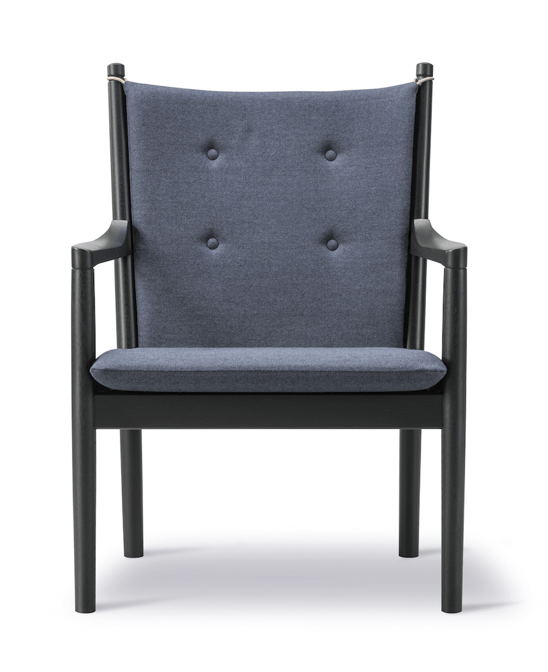 1788 Easy Chair - Black Lacquered Oak - Fredericia - Chairs - Capture 5201 Fabric - HORNE