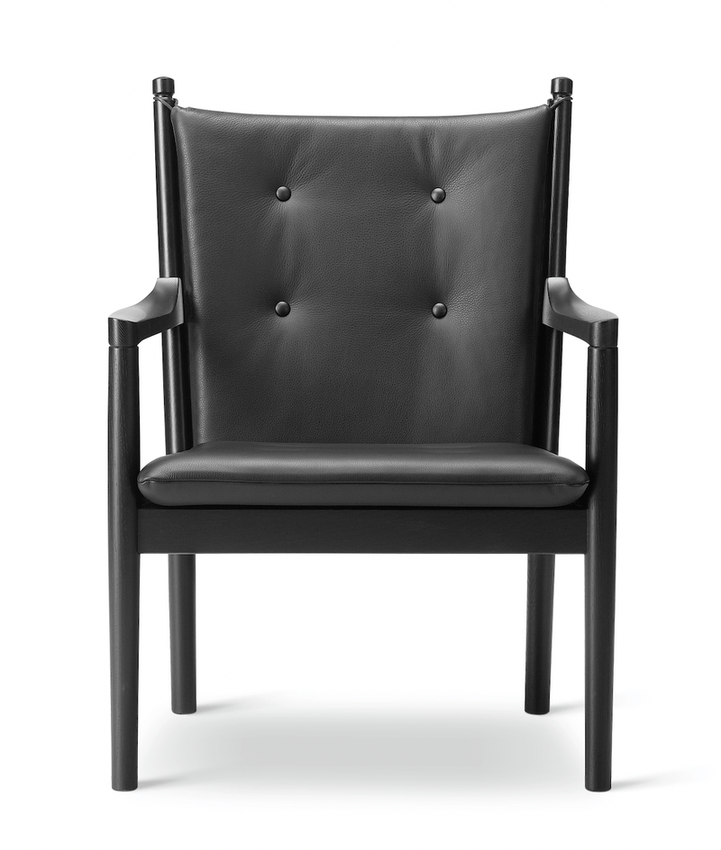 1788 Easy Chair - Black Lacquered Oak - Fredericia - Chairs - Capture 5201 Fabric - HORNE