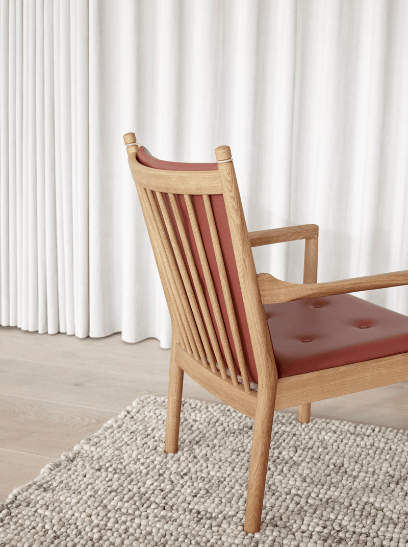 1788 Easy Chair - Soap Treated Oak - Fredericia - Chairs - Rime 641 - HORNE