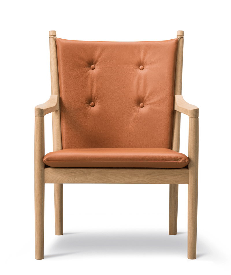 1788 Easy Chair - Soap Treated Oak - Fredericia - Chairs - Rime 641 - HORNE