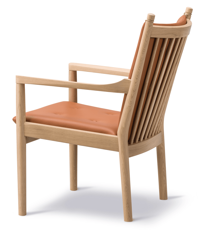 1788 Easy Chair - Soap Treated Oak - Fredericia - Chairs - Rime 641 - HORNE