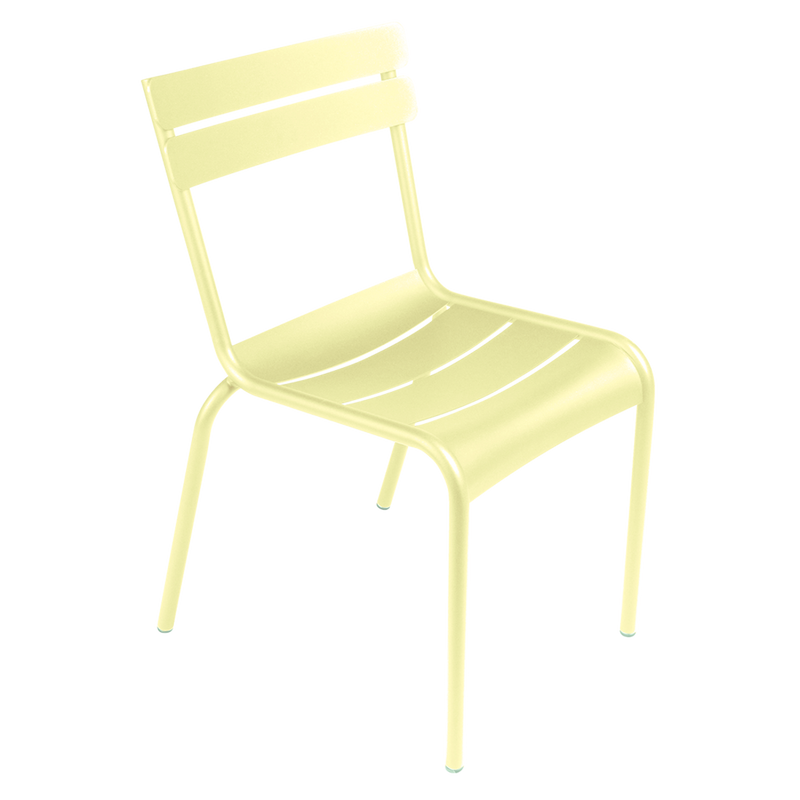 Luxembourg Stacking Side Chair - Set of 4 - Fermob - Outdoor Furniture - Acapulco Blue - HORNE
