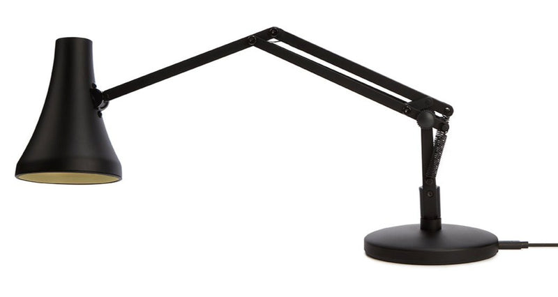90 Mini Mini Desk Lamp - Anglepoise - Table + Task - Carbon Black and Black - HORNE