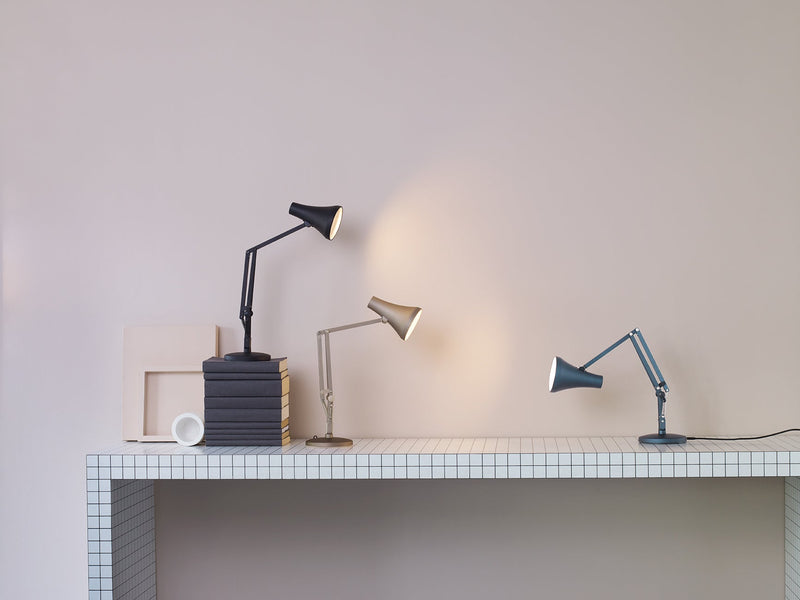 90 Mini Mini Desk Lamp - Anglepoise - Table + Task - Carbon Black and Black - HORNE