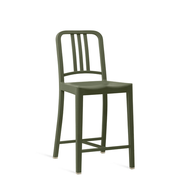 111 Navy Counter Stool - Emeco - Stools + Benches + Ottomans - Cypress Green - HORNE