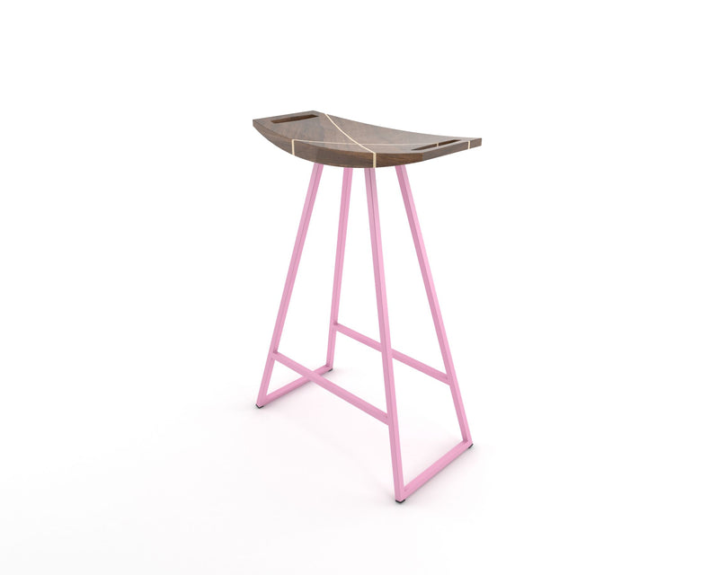Roberts Counter Stool - Tronk - Stools + Benches + Ottomans - Walnut - Green - HORNE