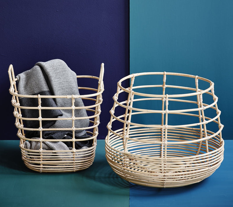 Sweep Basket - Round - Cane Line - Storage + Organization - HORNE