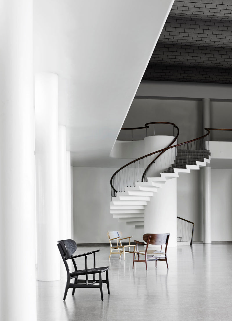 CH22 Lounge Chair - Natural Paper Cord - Carl Hansen & Son - Chairs - Oiled Oak - HORNE