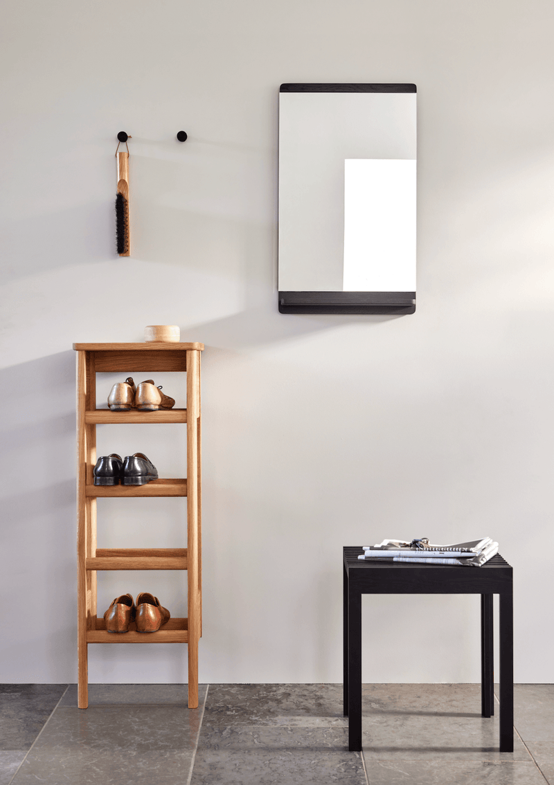 A Line Shoe Rack 35 - Form + Refine - Storage + Organization - Natural Oiled Oak - HORNE