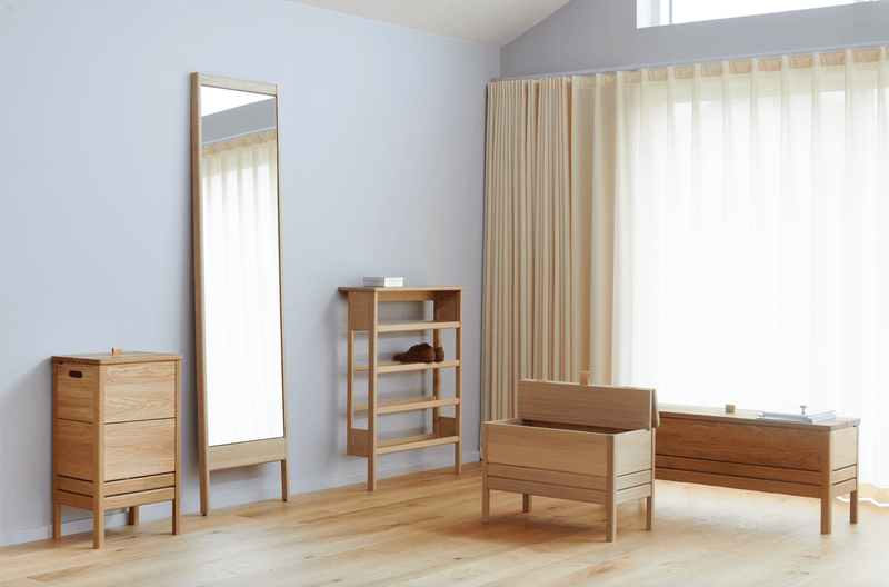 A Line Shoe Rack 72 - Form + Refine - Storage + Organization - Natural Oiled Oak - HORNE