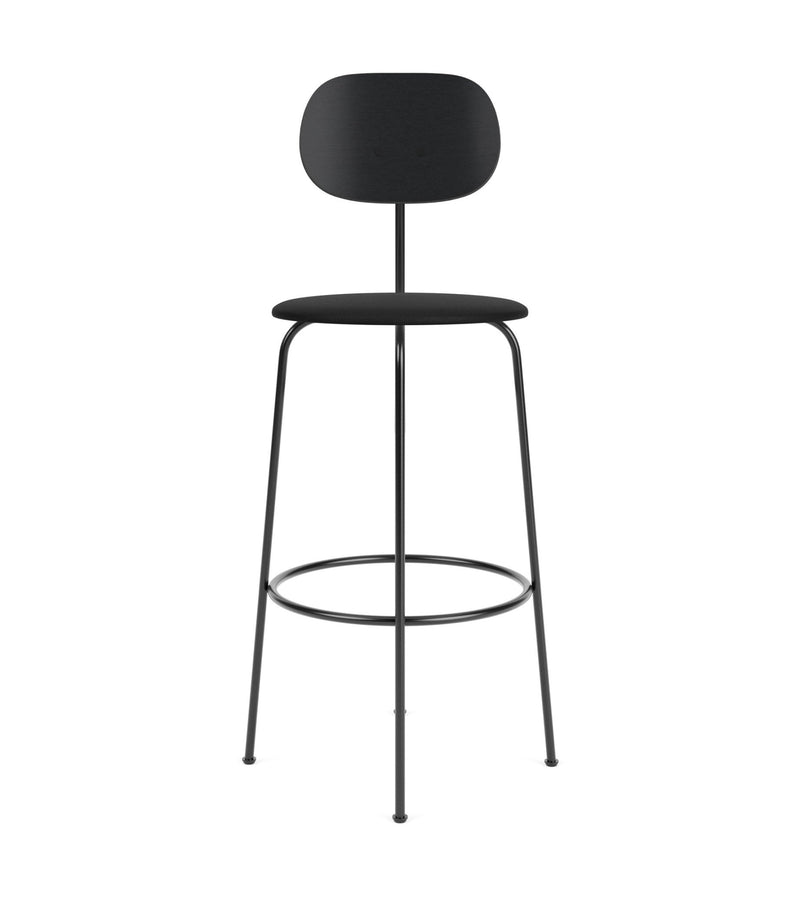 Afteroom Bar Chair Plus - Upholstered Seat - Audo Copenhagen - Chairs - Natural Oak/ Audo Boucle - Gold 06 - HORNE