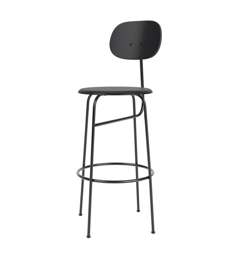 Afteroom Bar Chair Plus - Upholstered Seat - Audo Copenhagen - Chairs - Natural Oak/ Audo Boucle - Gold 06 - HORNE