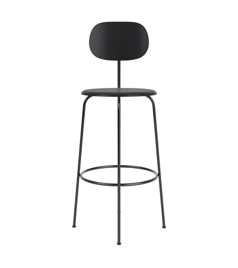 Afteroom Bar Chair Plus - Upholstered Seat - Audo Copenhagen - Chairs - Natural Oak/ Audo Boucle - Gold 06 - HORNE
