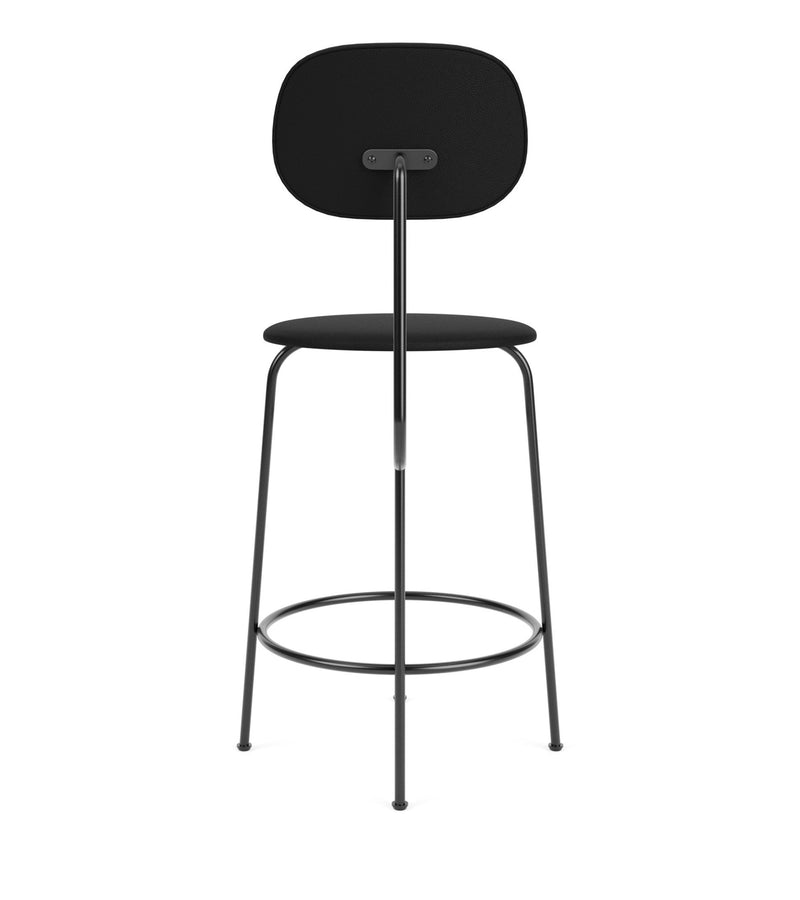 Afteroom Counter Chair Plus - Upholstered Seat & Back - Audo Copenhagen - Stools + Benches + Ottomans - Sierra Leather - Stone 1611 - HORNE