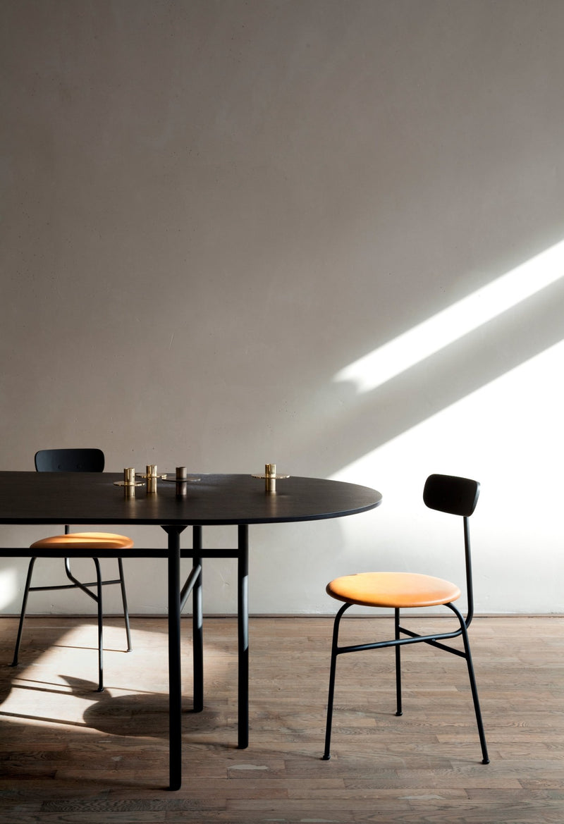 Afteroom Dining Chair - Audo Copenhagen - Chairs - Natural Oak/ Audo Boucle - Gold 06 - HORNE