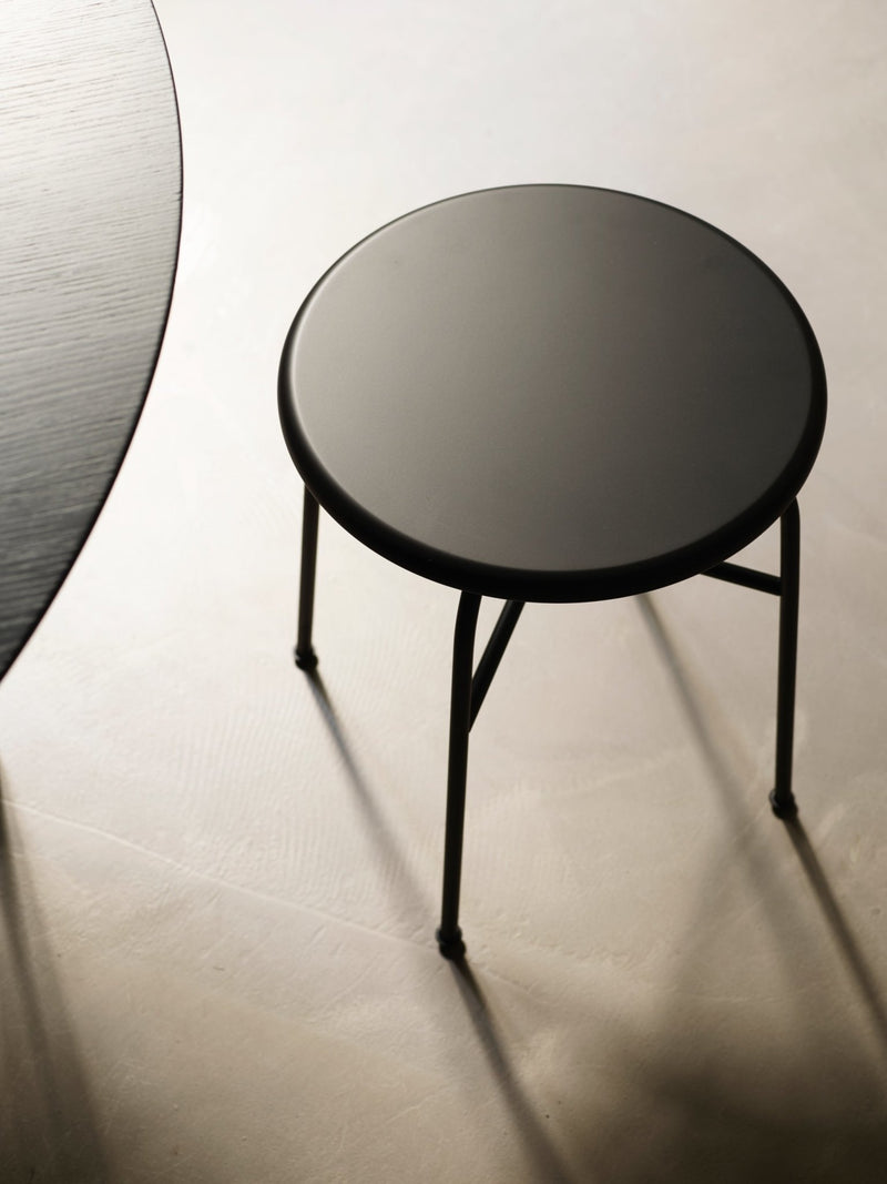 Afteroom Stool - Audo Copenhagen - Stools + Benches + Ottomans - Dining Height - Audo Boucle - Beige 02 - HORNE