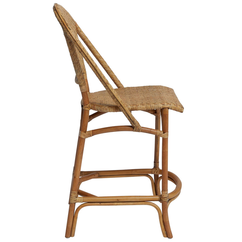 Alanis Rattan Counter Stool - Sika Design - Stools + Benches + Ottomans - HORNE