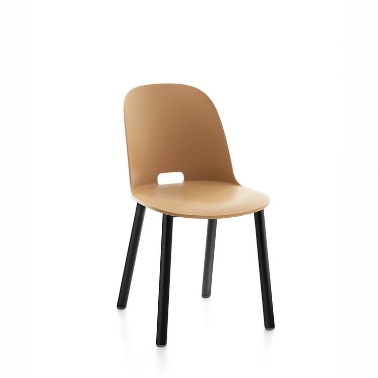 Alfi Aluminum High Back Chair - Emeco - Chairs - Dark Brown - Aluminum - HORNE