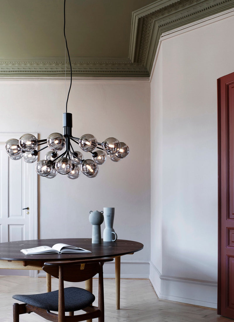 Apiales 18 Pendant - Nuura - Pendants - Brushed Brass/Opal White - HORNE