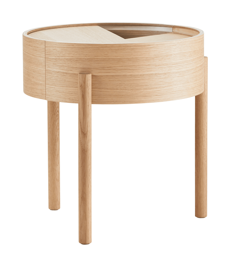 Arc Side Table - Woud - Tables + Desks - Mat Laquered Walnut - HORNE
