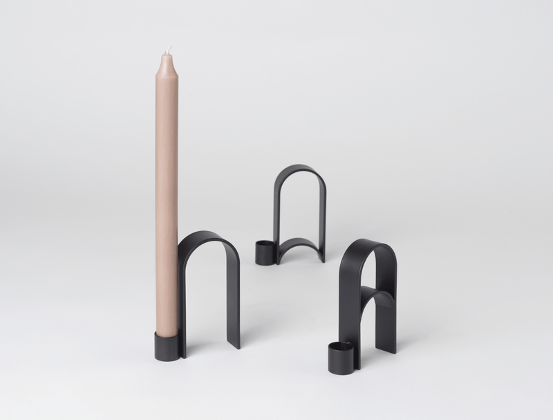 Arch Candleholder - Kristina Dam - Candle Holders - Vol 1 - Stainless Steel - HORNE