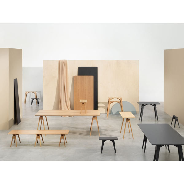Arco Side Table - Design House Stockholm - Tables + Desks - Black Painted Ash - HORNE