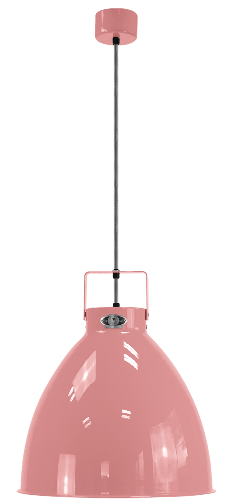 Augustin Pendant - A360 - Glossy Finish - Jielde - Pendants - Pink - RAL4003 - Gold - HORNE