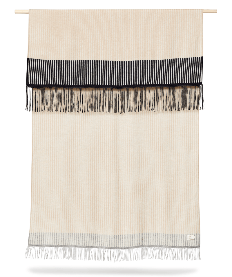 Aymara Plaid Throw - Form + Refine - Blankets + Throws + Pillows - Pattern Grey - HORNE