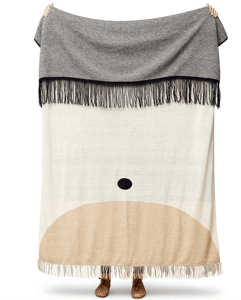 Aymara Plaid Throw - Form + Refine - Blankets + Throws + Pillows - Pattern Grey - HORNE