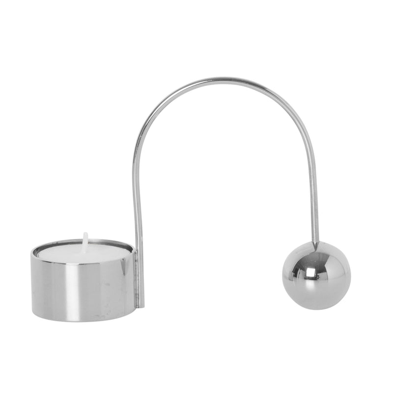 Balance Tealight Holder - Ferm Living - Candle Holders - Black Brass - HORNE