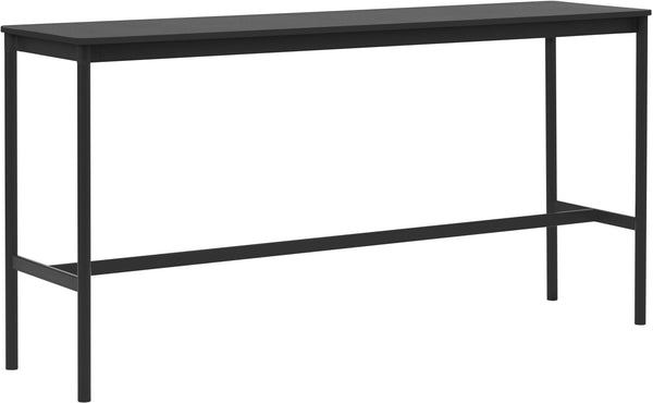 Base High Table 1 - Muuto - Table + Task - Black Linoleum Top & Black Base - HORNE