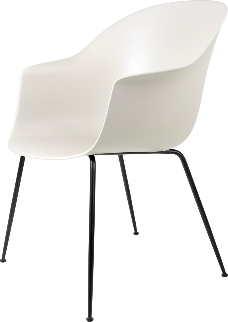 Bat Dining Armchair - Black Matte Base - Gubi - Chairs - Black - HORNE