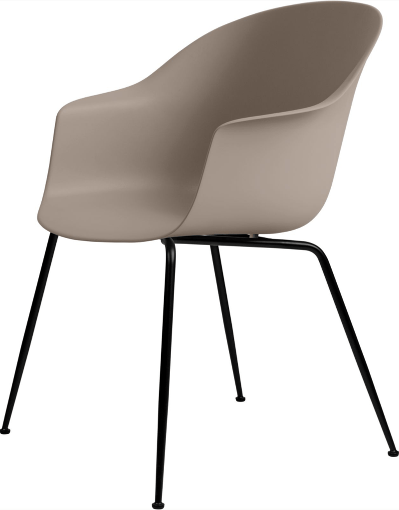 Bat Dining Armchair - Black Matte Base - Gubi - Chairs - Black - HORNE