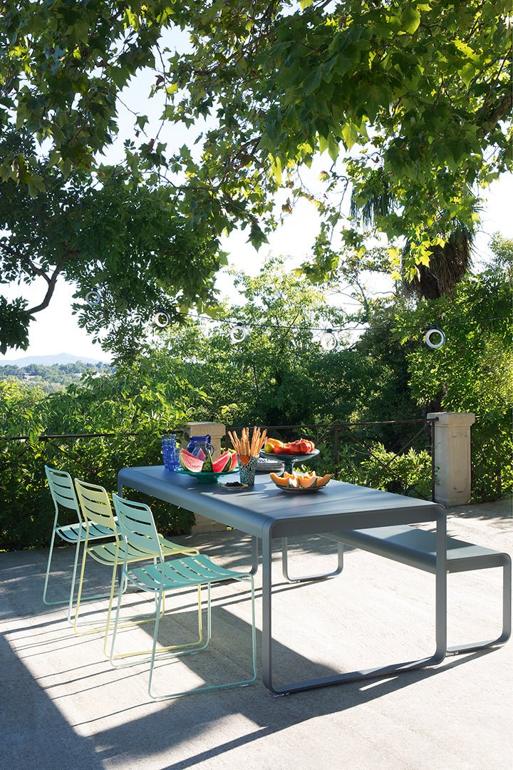 Bellevie Bench - Fermob - Outdoor Furniture - Anthracite - HORNE