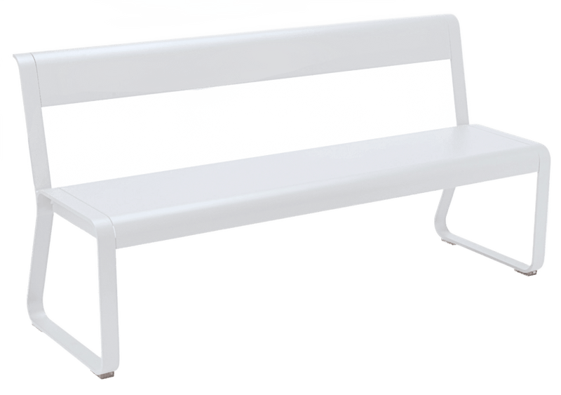 Bellevie Bench with Back - Fermob - Outdoor Furniture - Black Cherry - HORNE