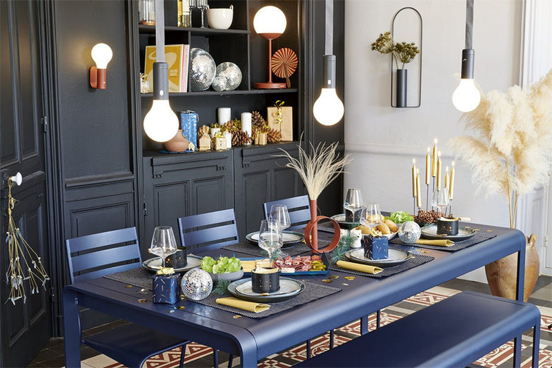 Bellevie Premium Table - Fermob - Outdoor Furniture - Acapulco Blue - HORNE