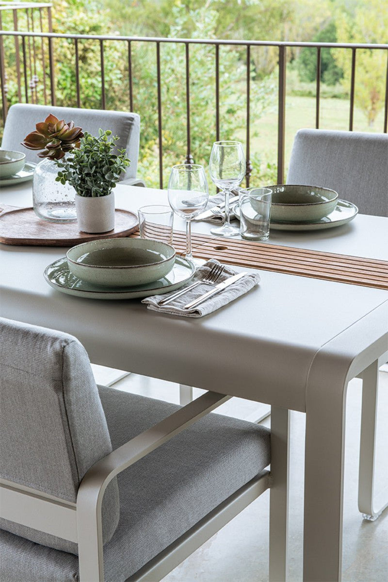 Bellevie Table with Storage - Fermob - Outdoor Furniture - Acapulco Blue - HORNE