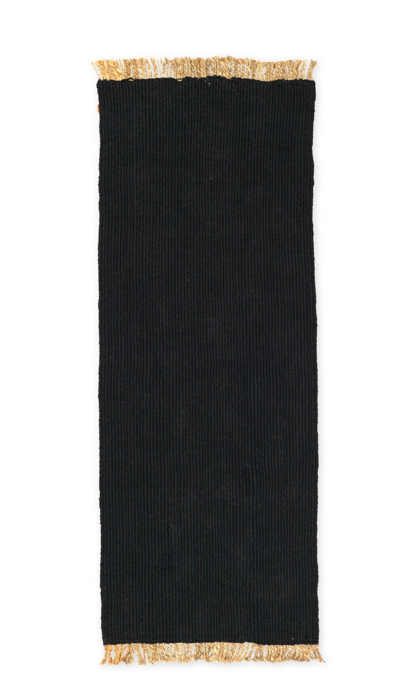 Block Runner - Ferm Living Rugs - Black - HORNE