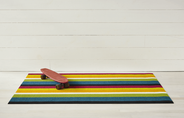 Bold Stripe Shag Rug - Chilewich - Rugs - Multi - Doormat - HORNE