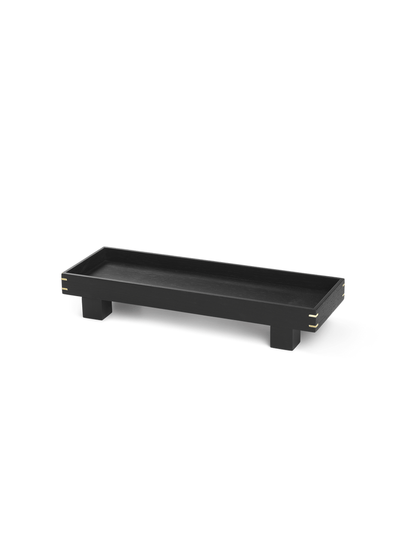 Bon Wooden Tray - Ferm Living - Serveware - Black - X Small - HORNE