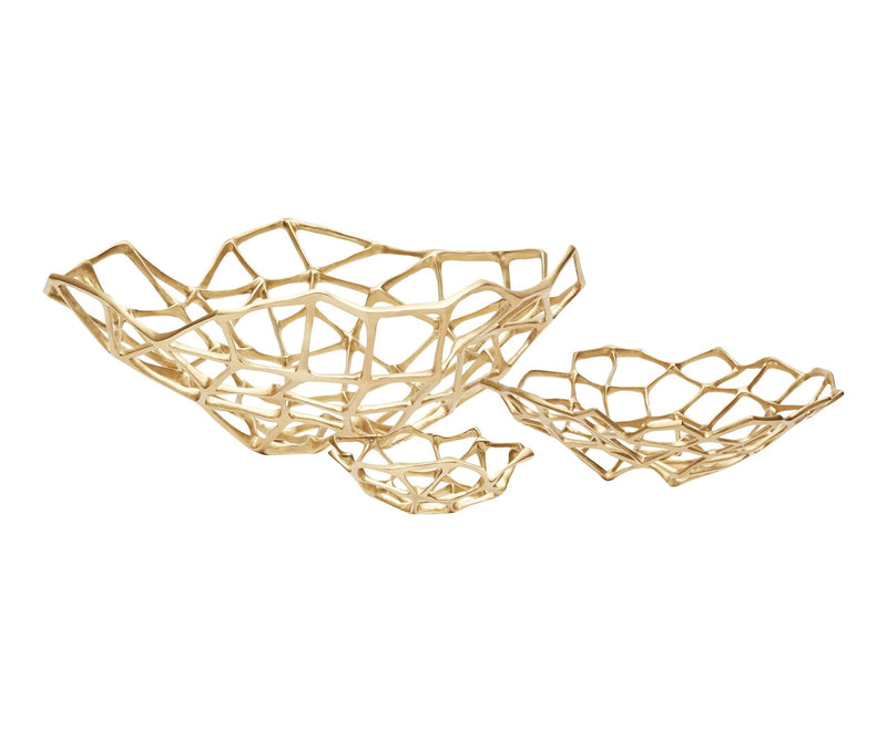 Bone Bowl Brass - Tom Dixon - Serveware - Small - HORNE