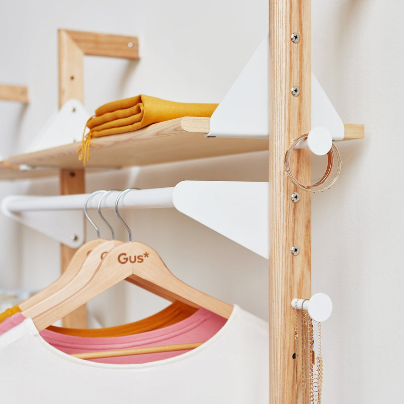 Branch - 2 Display Unit - Gus* Modern - Shelving - Blonde Frame/White Brackets - HORNE