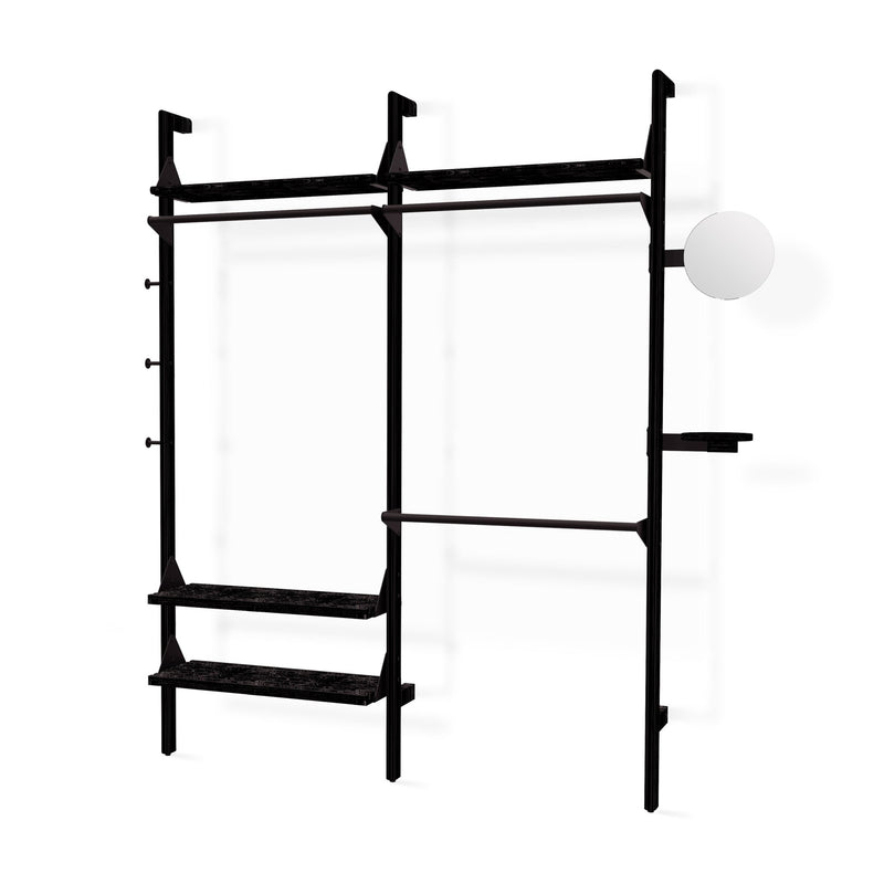 Branch - 2 Wardrobe Unit - Gus* Modern - Shelving - Blonde Frame/White Brackets - HORNE